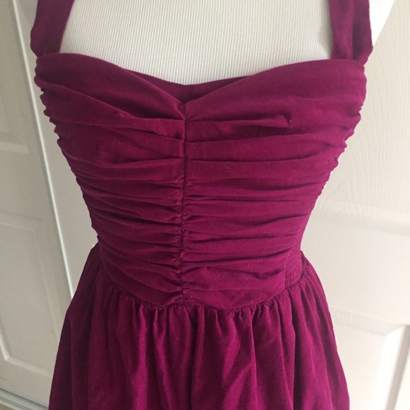 Anthropology HD in Paris Fuchsia Corduroy Dress  2 - Picture 6 of 8